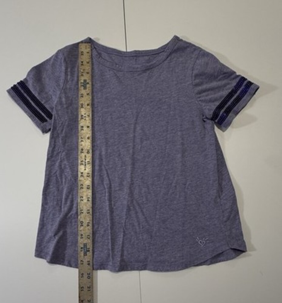 Girl’s Justice Purple Sequin Shirt, Size 12